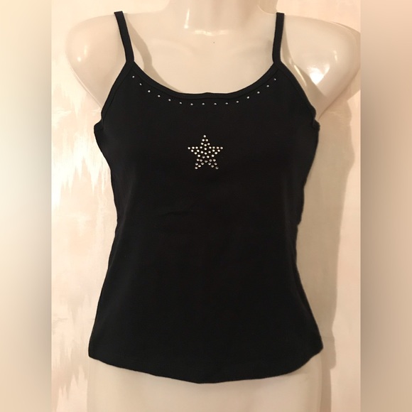 NWT Y2K Steve Madden Gothic Tank Tops Rhinestone Gemstone Grunge Punk New Star - Picture 1 of 3